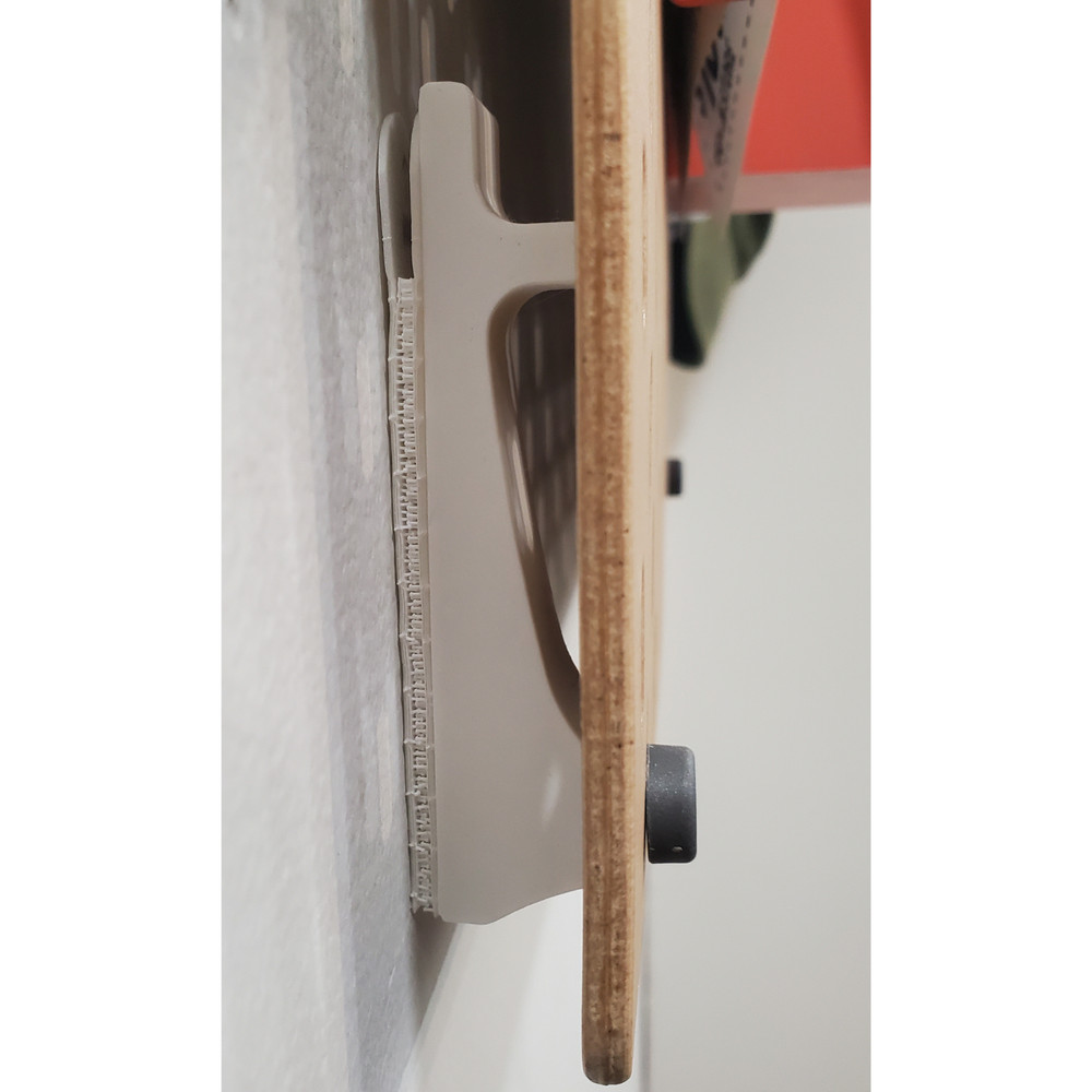 4pk Secure Wall Mounting, SKADIS Compatible, Includes Command Strips, Black