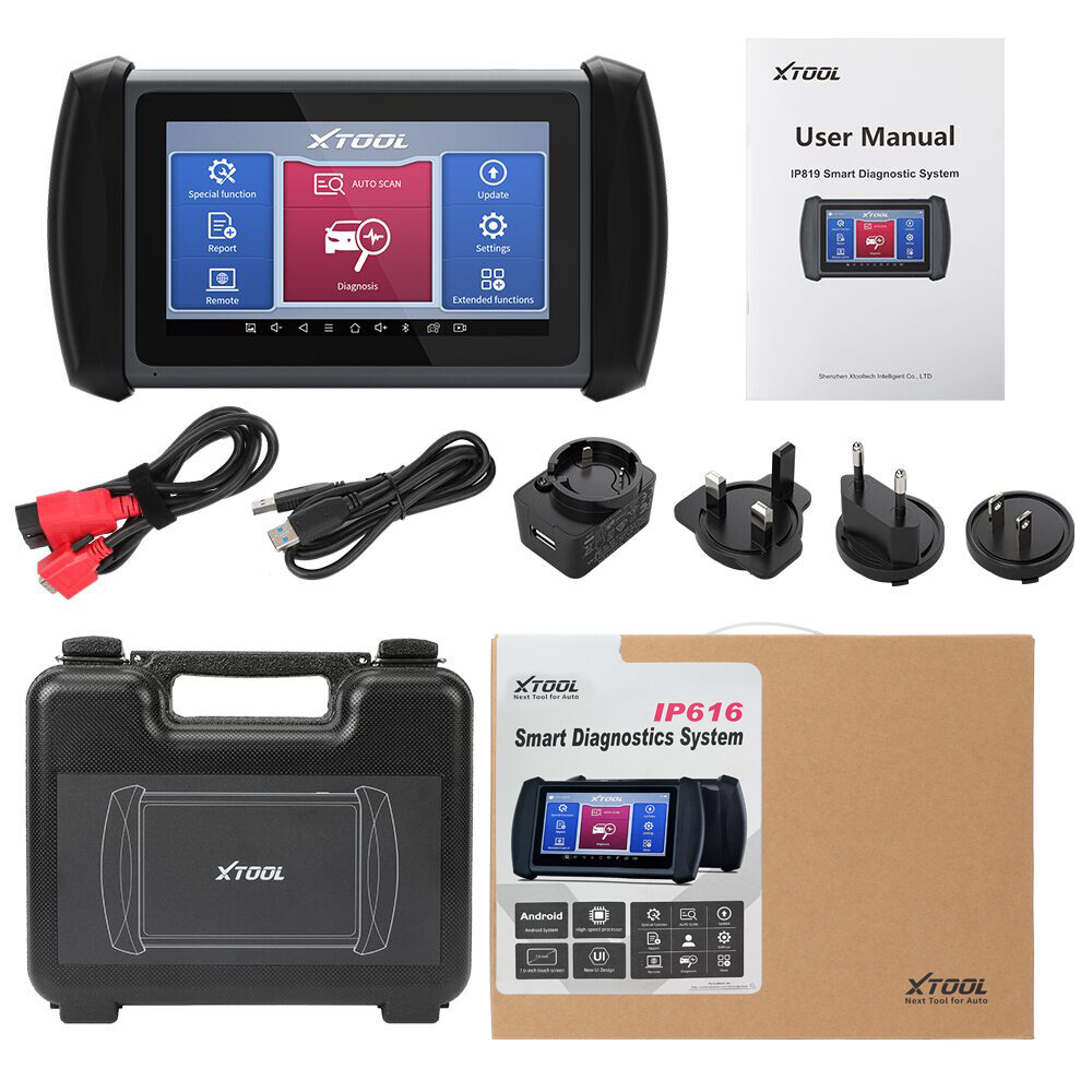 XTOOL IP616 Car OBD2 Scanner Full Systems Diagnostic Key Programming 31+ Service
