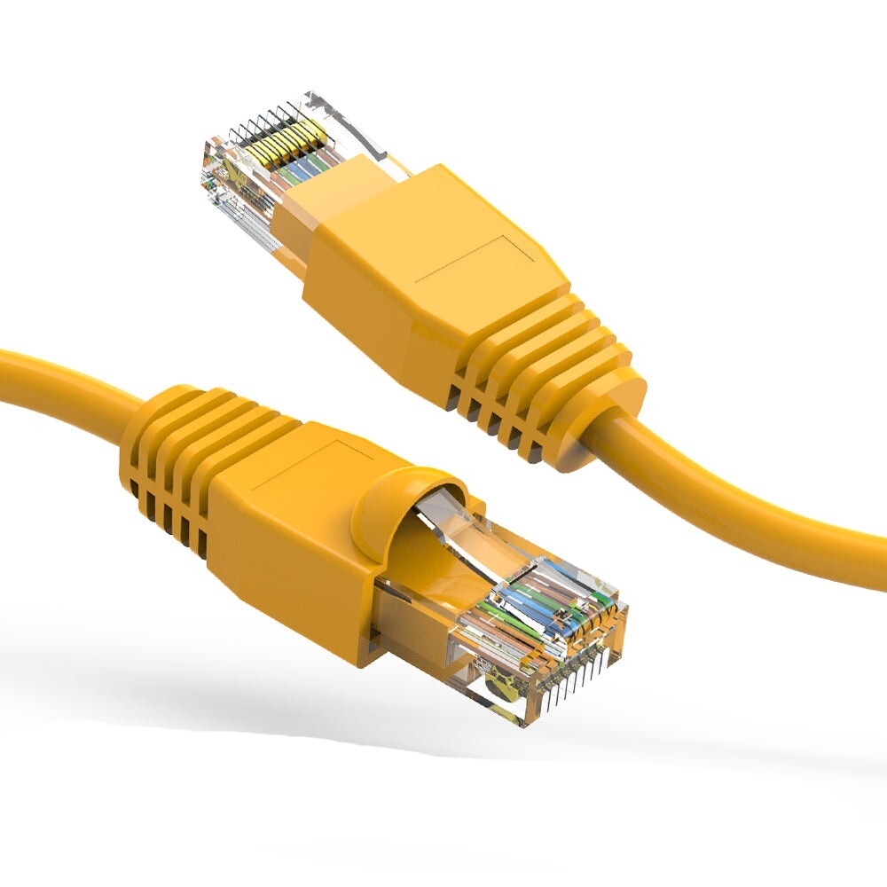 7Ft CAT6A UTP Ethernet Network Booted Cable Yellow