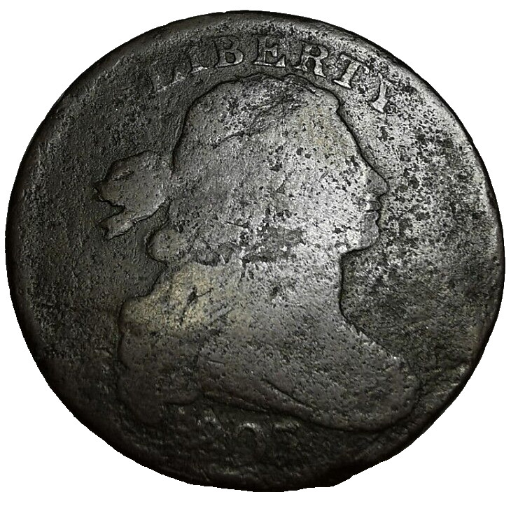 1803 US Draped Bust Large Cent Coin S-260