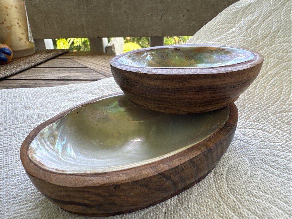 2 Pcs Shell Mold In Wood