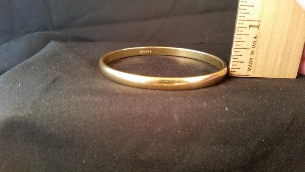 Monet Vintage Gold Bangle Bracelet