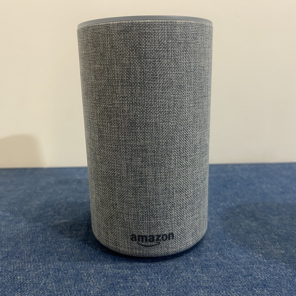 Pair Amazon Echo 2nd Generation Bluetooth Smart Speaker w 1 Charger Works Great