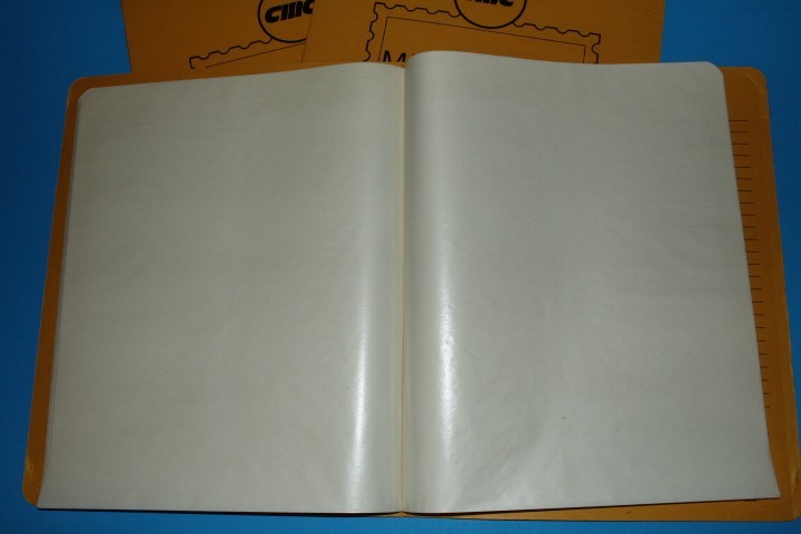 CMC Mint Sheet File Capacity 16 pgs 3 pocket 11.5" x 9.5" BlueLakeStamps CLEAN