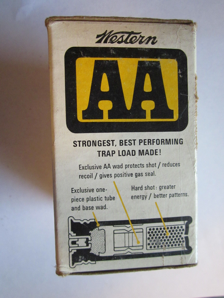 VINTAGE WESTERN AA DOUBLE A TRAP LOADS 12 ga Empty Shot Shell Box