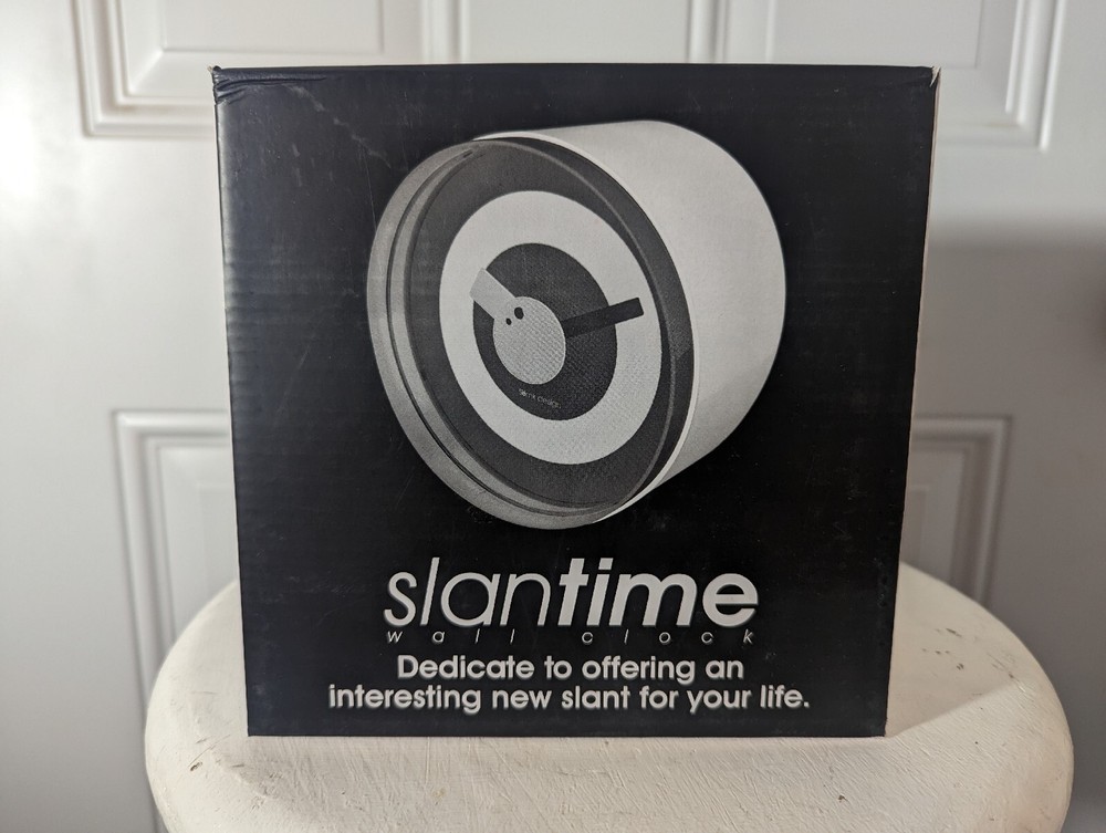 Postmodern Slantime Wall Clock by Semk Design clock