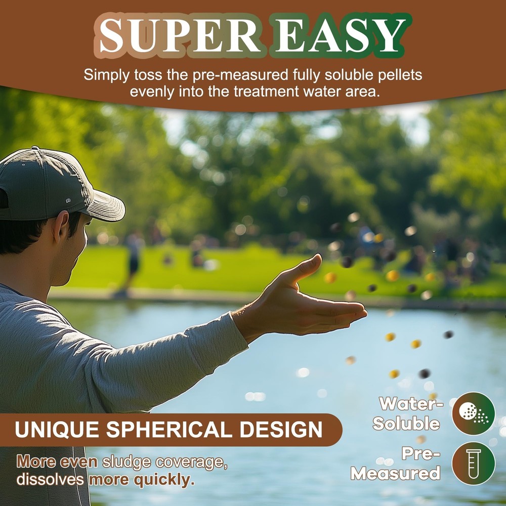 Dr.Raifya’s Muck Reducer Pellets 6 LB - Natural Pond Sludge Solution, Experience