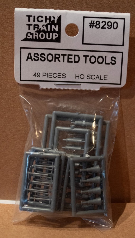 Tichy Train Group #8290 Assorted Tools -- 49 Pieces (unpainted)