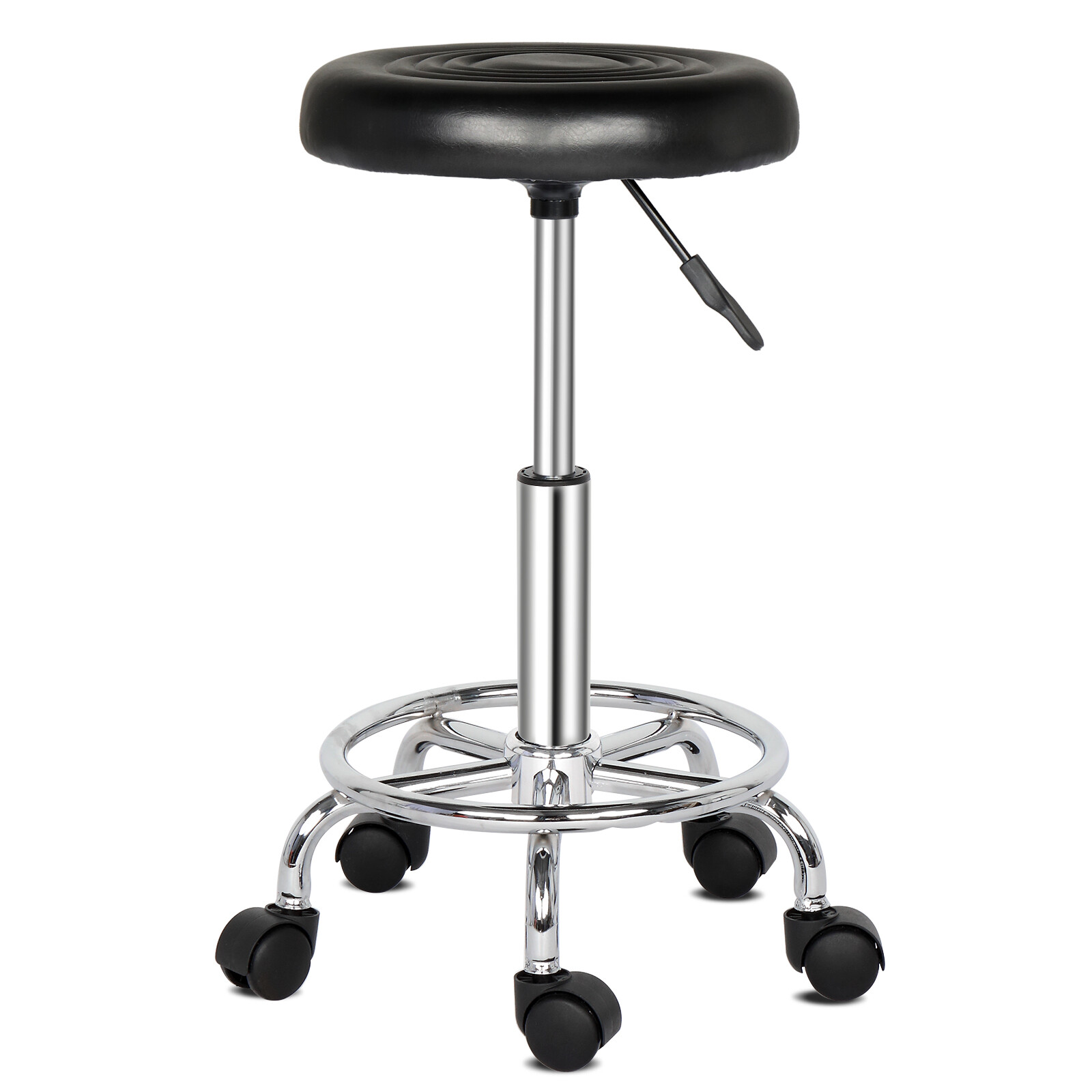Adjustable Hydraulic Rolling Salon Stool Chair Tattoo Massage with Swivel Wheels