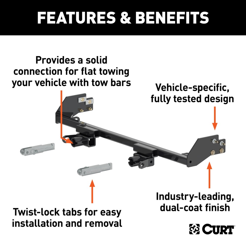 CURT Custom Tow Bar Base Plate Fits Select Honda CR-V
