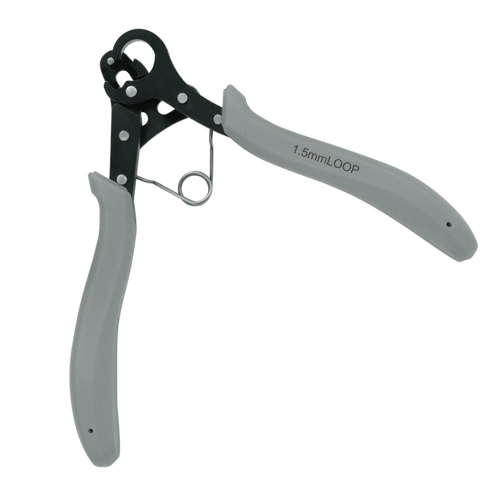 One Step Multi-Function Wire Looping Plier for 18–26 Gauge Carbon Steel Gery