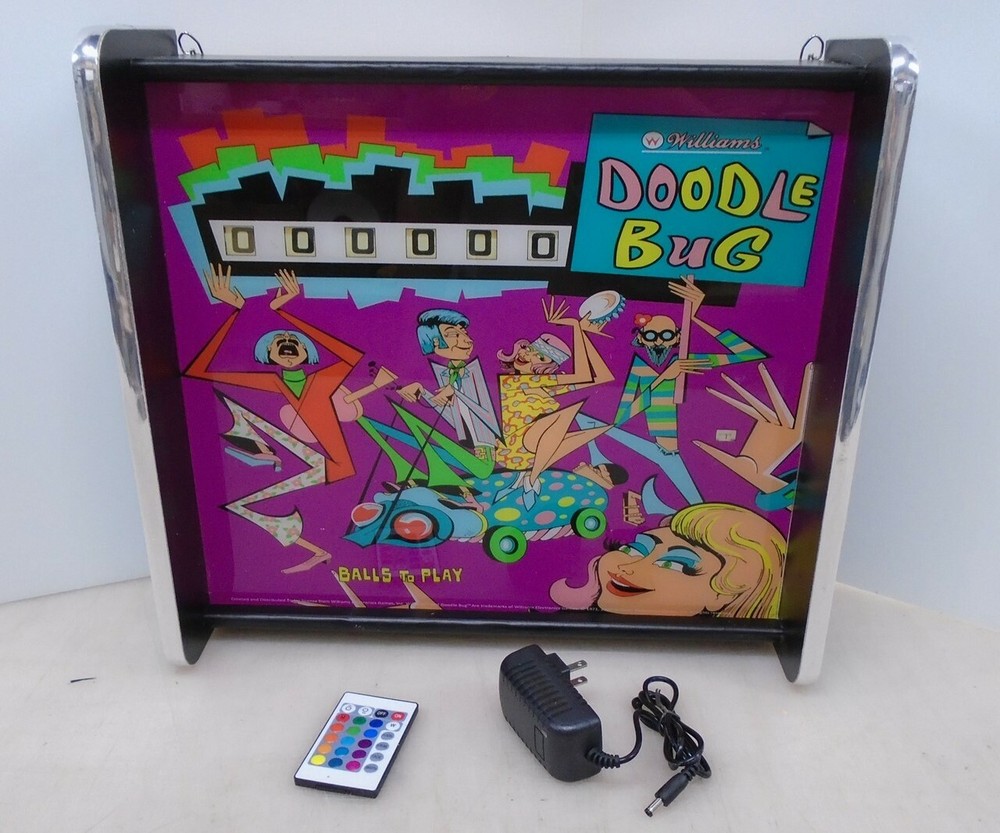 Williams Doodle Bug Pinball Head LED Display light box