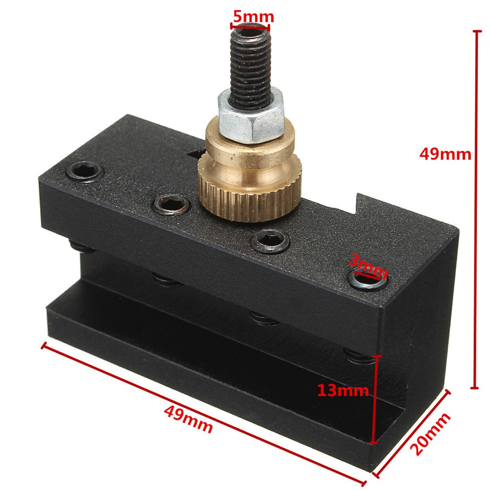 1/4"-1/2" Mini Lathe Quick Change Tool Post Facing Milling Turning Tool Holder