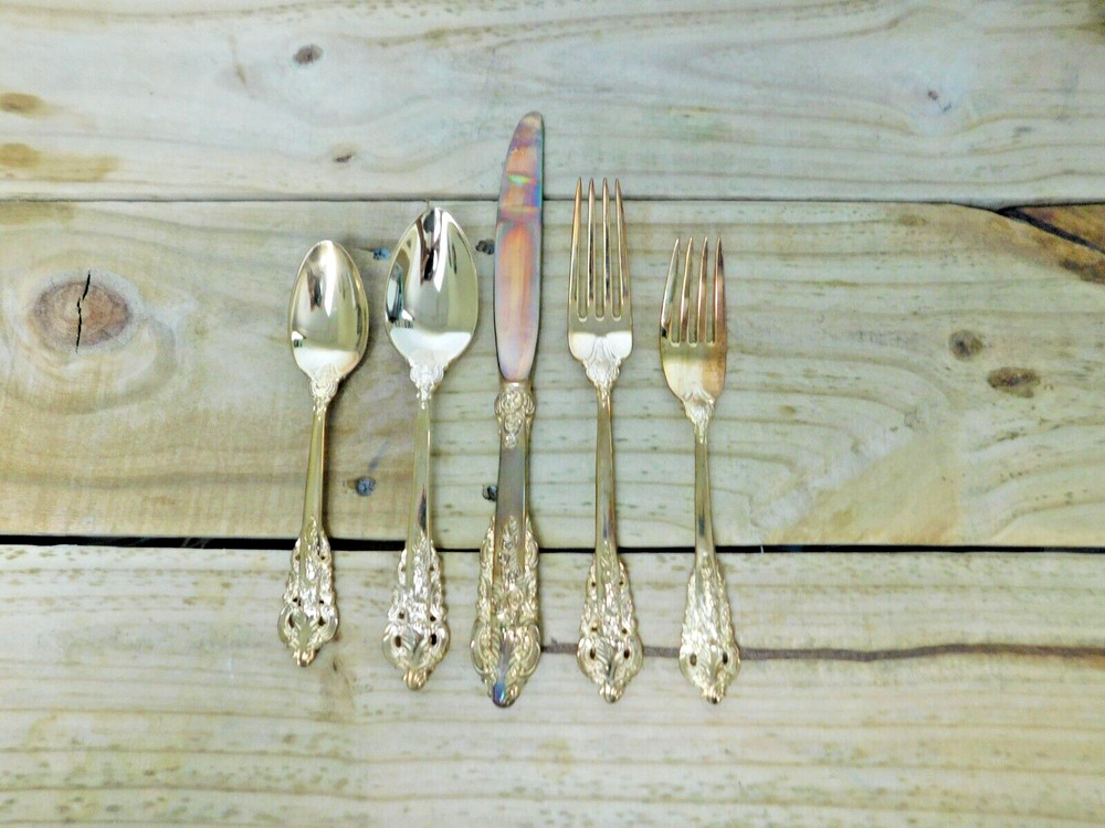 Baroque By Godinger Silver Plated Place 5 Piece Place Setting