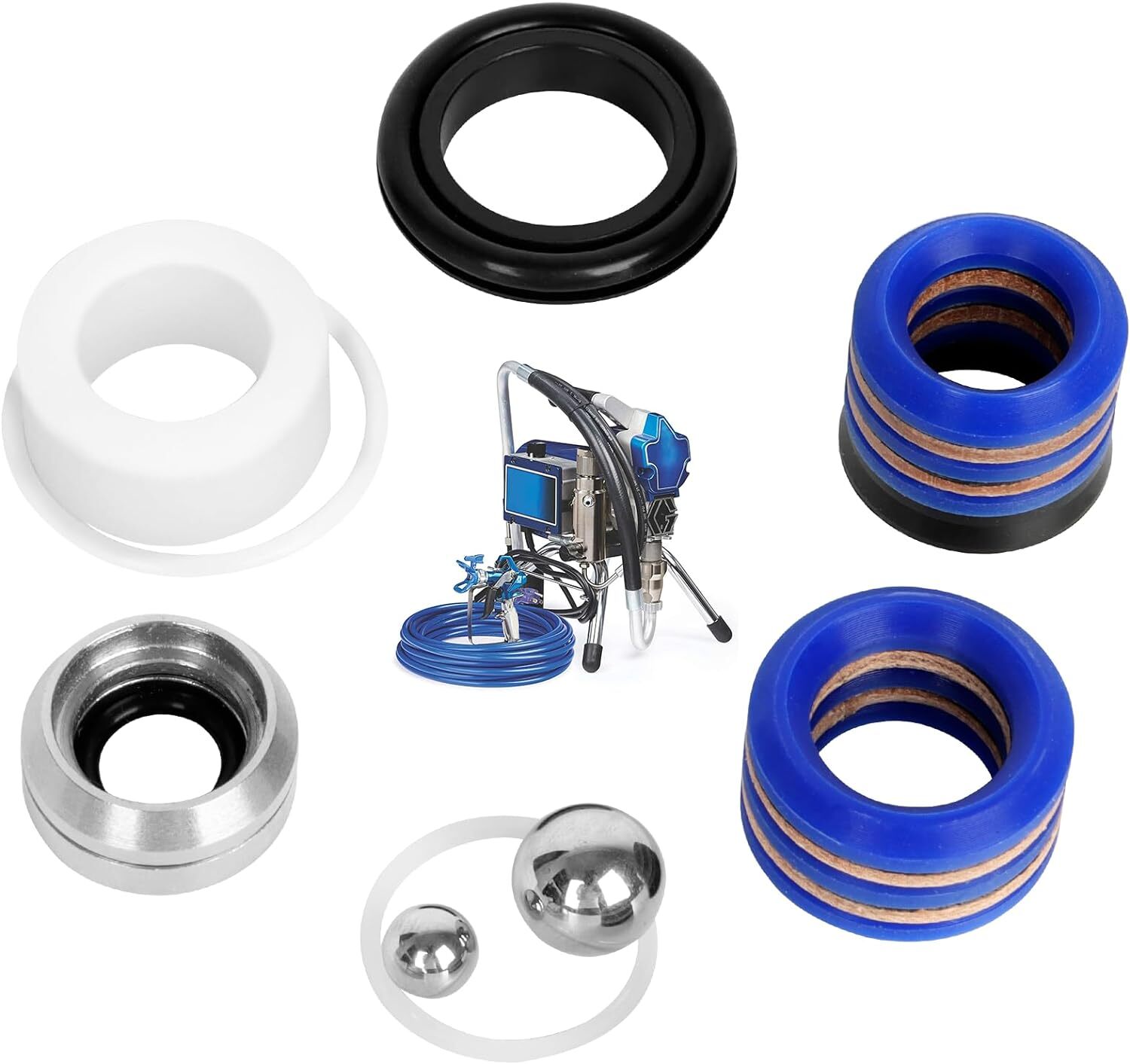 244194 Pump Repair Packing Kit for Graco 295 390 395 490 495 595 3400 Sprayer🎈