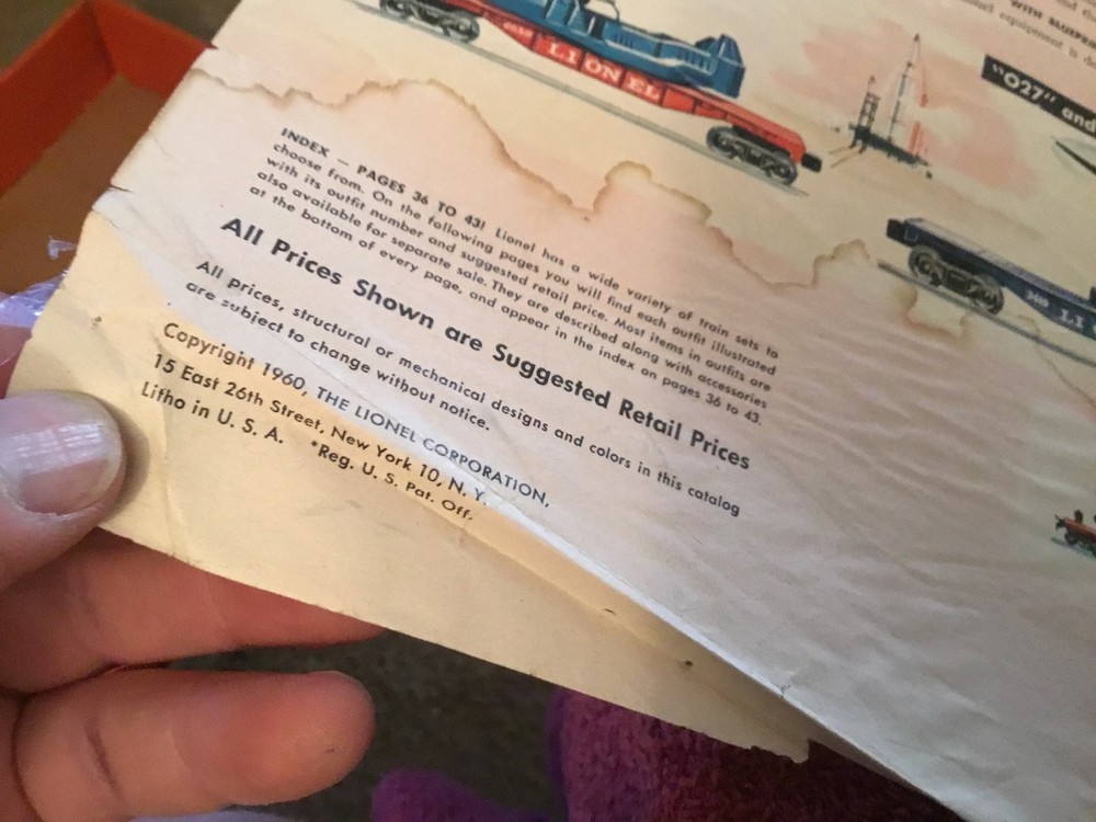 Vintage Lionel Catalogs and Booklets