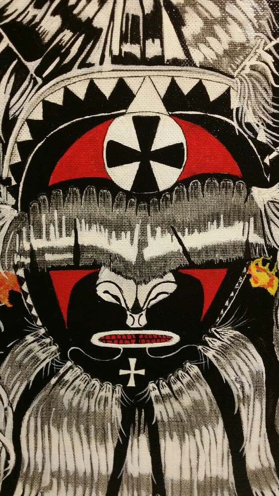 Painting Psychedelic Shaman Mandala