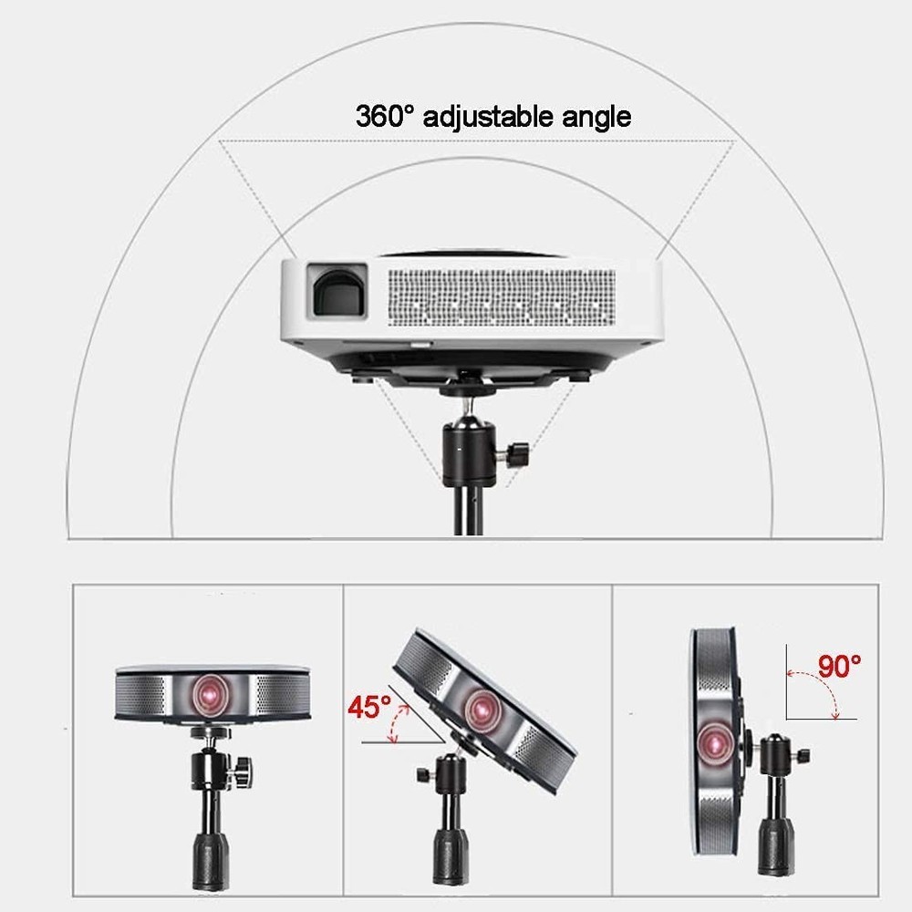 Projector Floor Stand, Portable Tripod Mount - Folding Stand for Projector, C...