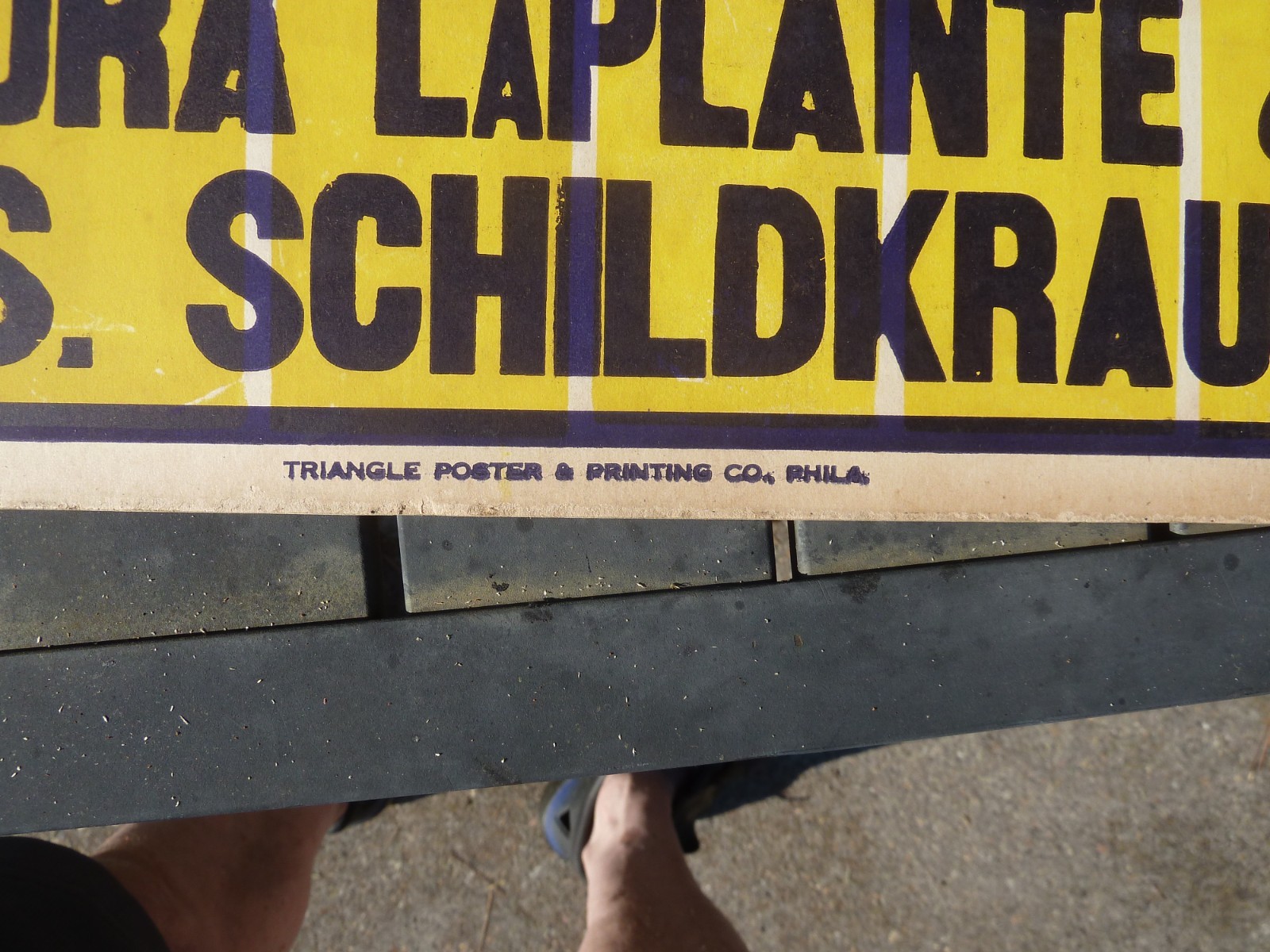 original vintage 1929 "Showboat" movie poster Laura LaPlante, Jos. Schildkraut