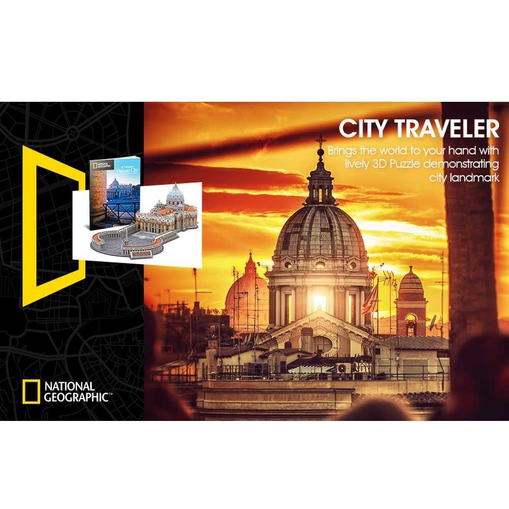 Cubic Fun 3D National Geographic Puzzle – Iconic Buildings Collection Pick Mode
