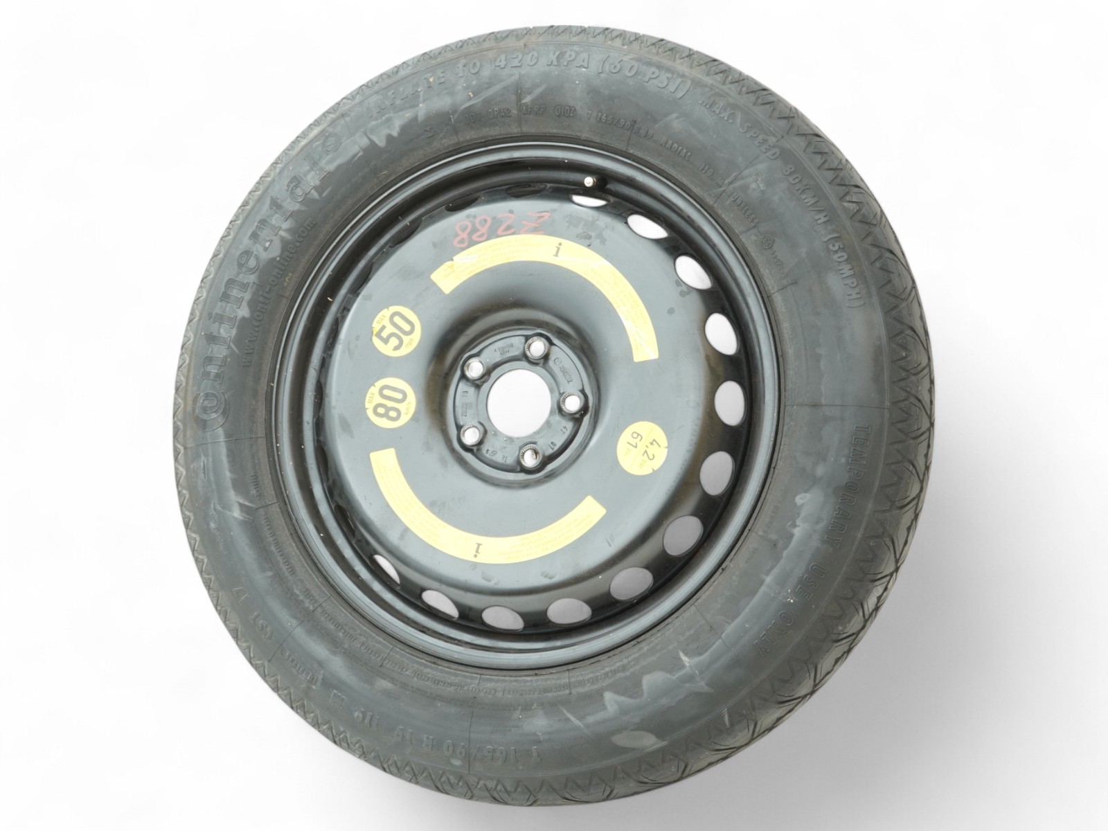 2007 - 2010 Mercedes GL X164 Spare Tire Rim Wheel 19x4.5j 5-112mm 40mm Offset