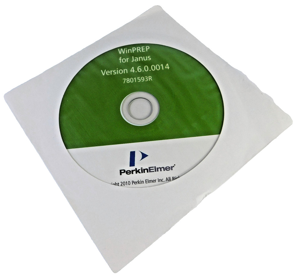 PerkinElmer WinPREP for Janus Version 4.6.0.0014 7801593R Program CD