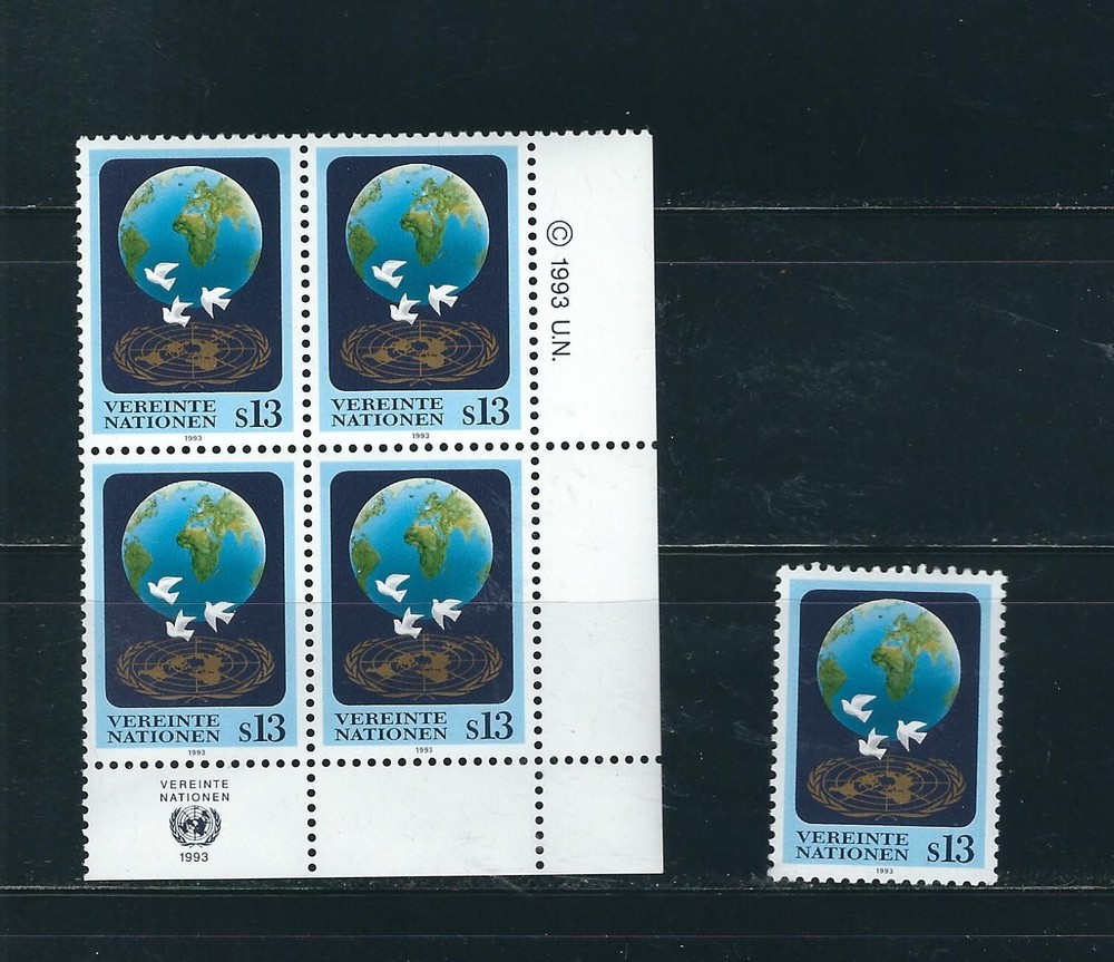 UN SC # Vienna 149 Earth, Doves And UN . MNH