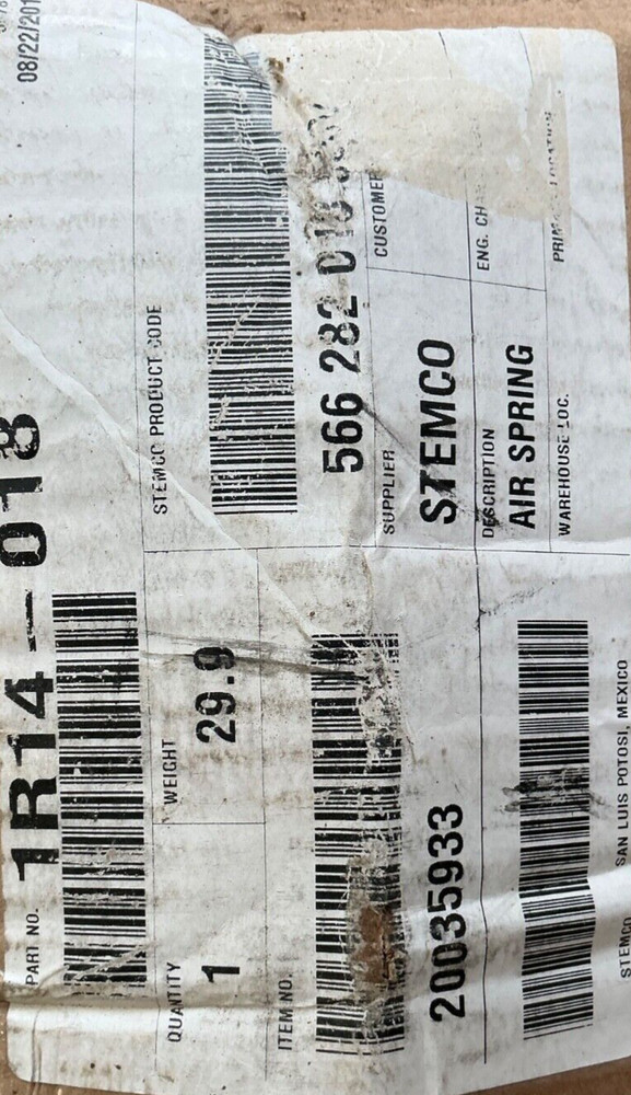 Goodyear Stemco 1R14-018 Airspring