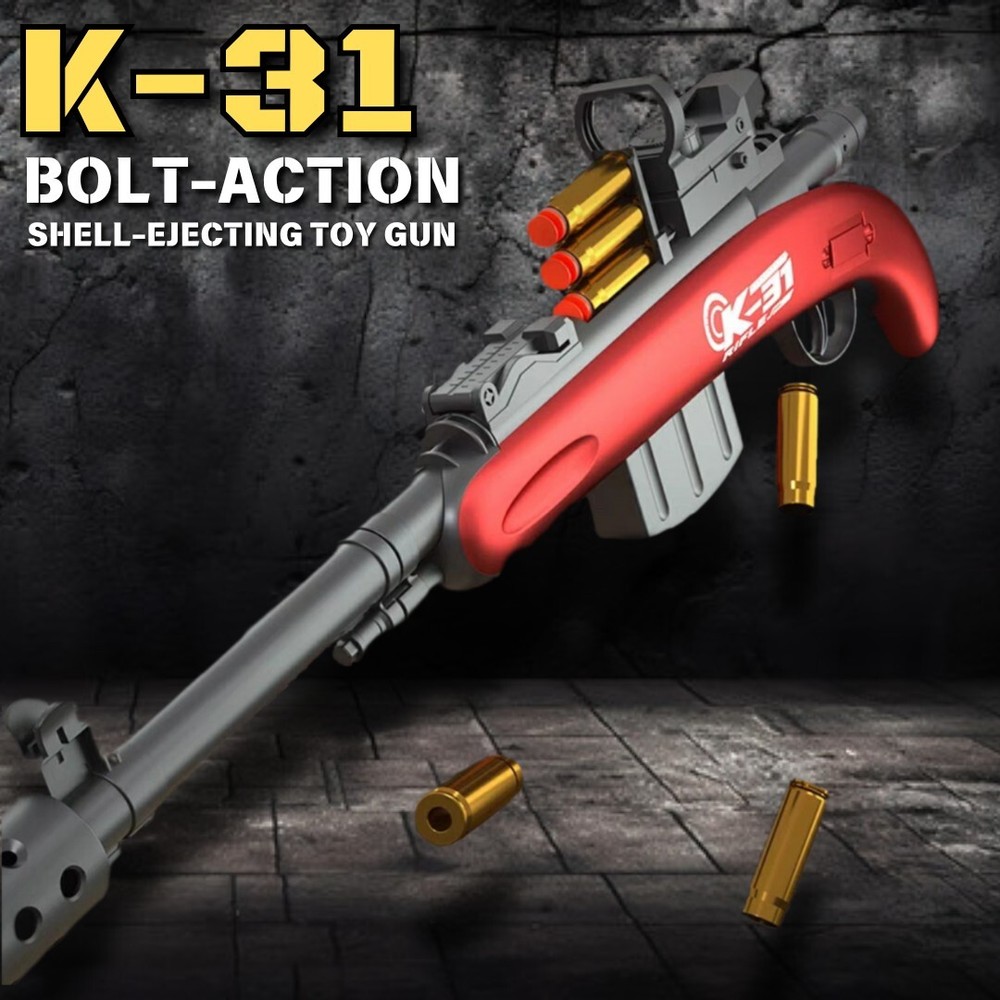 K-31 Bolt Action Shell-Ejecting Soft Bullet Toy Gun