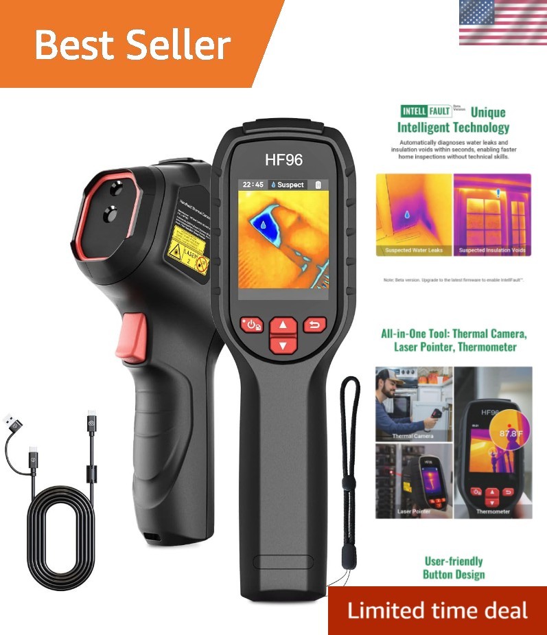Thermal Camera with Laser Pointer, Intelligent Scene Detection, Super Resolut...