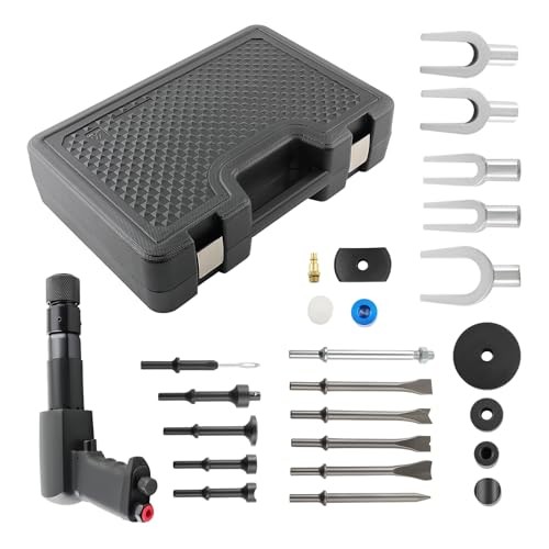 Air Hammer Kit, 25 PCS Multi-functional Pneumatic Hammer Piece Chisel Set,