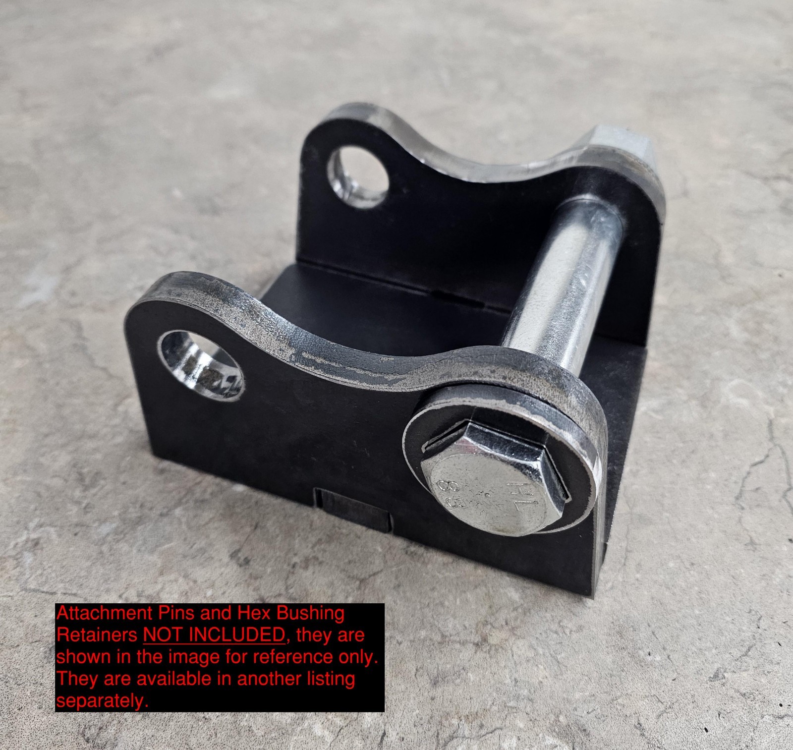 Chinese Mini Excavator Bucket / Attachment Ears – Fits 1" Pins / 25mm