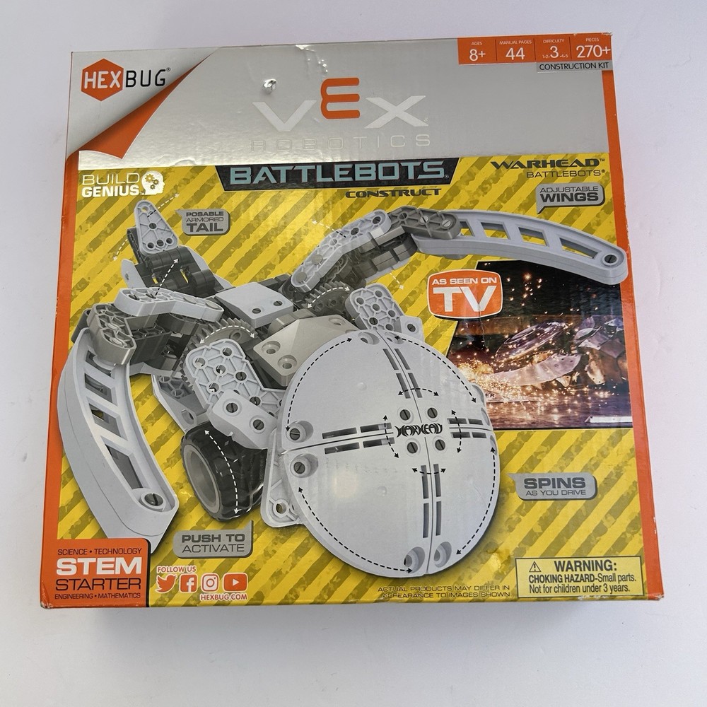 HEXBUG VEX Robotics BattleBots Warhead Construction Kit STEM Building Set New