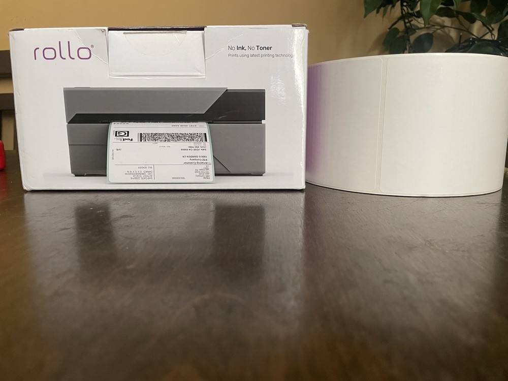 Rollo Logistics Label Printer with Blank Shipping Label Roll