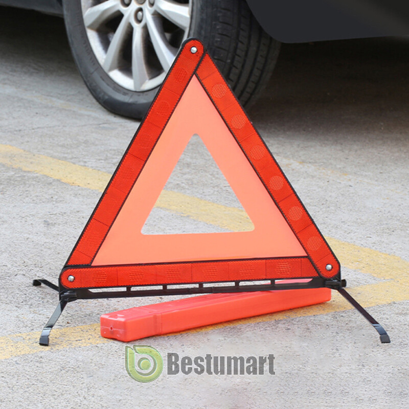17-inch 3 Pack Warning Triangle DOT Approved Reflective Warning Road Safety