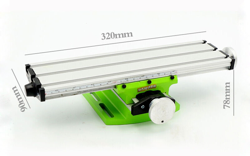 Multi-function workbench Mini Bench Drill Fixture Vise XY-axis Slide Worktable