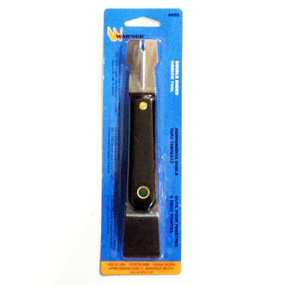 Double Ended Chisel Window Tool Removes Applies Caulk PuttyCompound