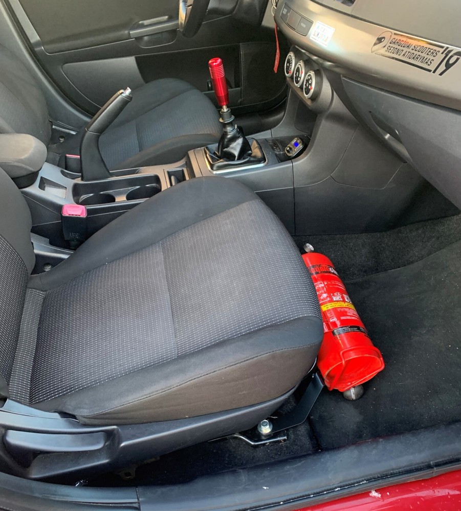 For Mitsubishi Lancer Evolution X fire extinguisher bracket