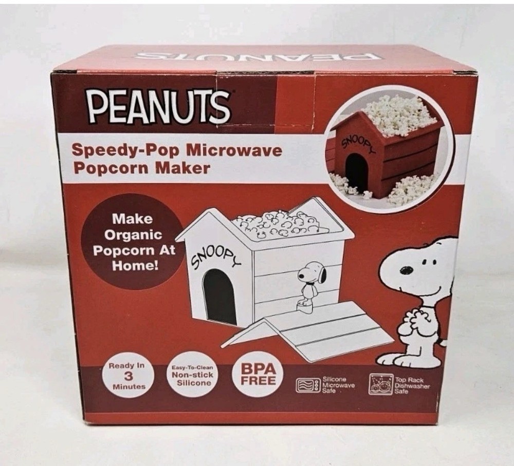 🍿 Peanuts Snoopy Popcorn Maker – Fun Microwave Popper 🐶🔥