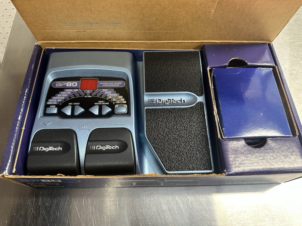 Digitech BP80 Modeling BASS Processor Pedal Complete In Box WITH PAPERWORK+ CORD