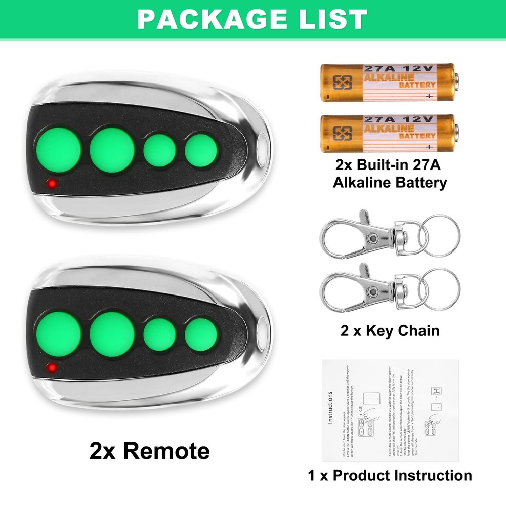 M12 Remote Control Transmitter 433.92 MHz for Automatic Swing Sliding Gate