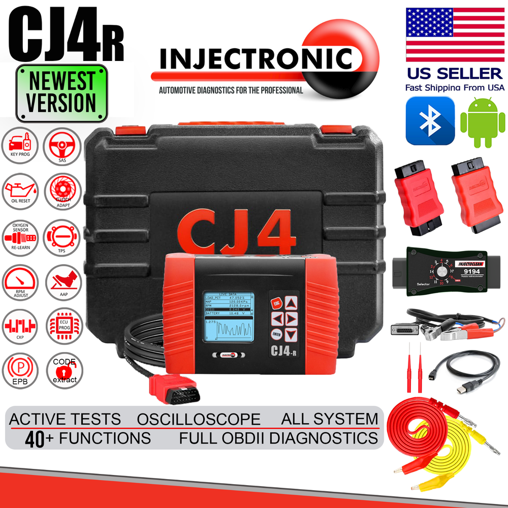 INJECTRONIC CJ4R OBD2 All System Diagnostics Oscilloscope 40+ service functions