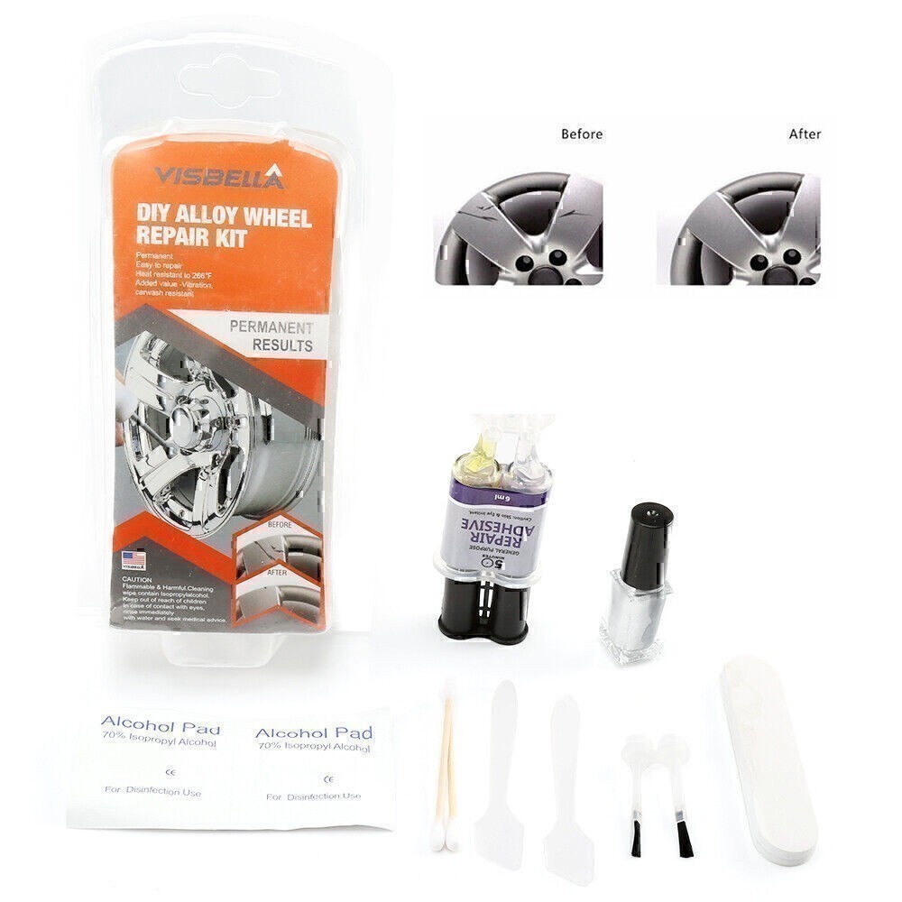 DIY Car Auto Rim Dent Scratch Alloy Wheel Repair Adhesive Kit Rim Surface Bfevlo