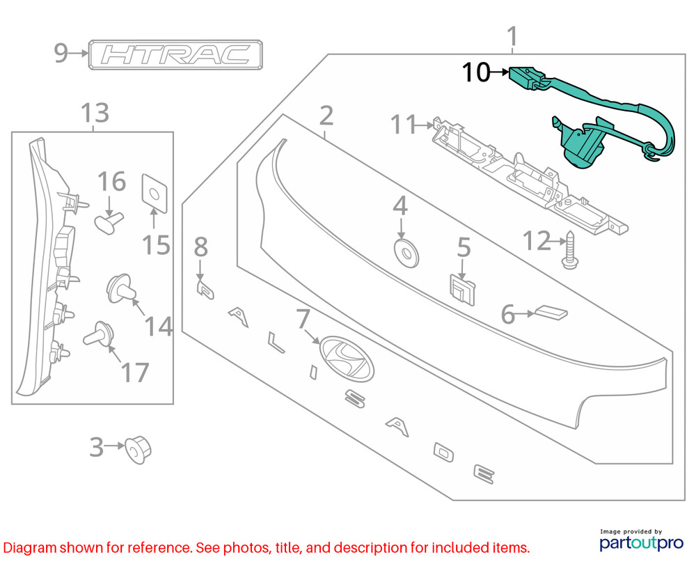 23 2023 HYUNDAI PALISADE REAR VIEW CAMERA PROJECTOR