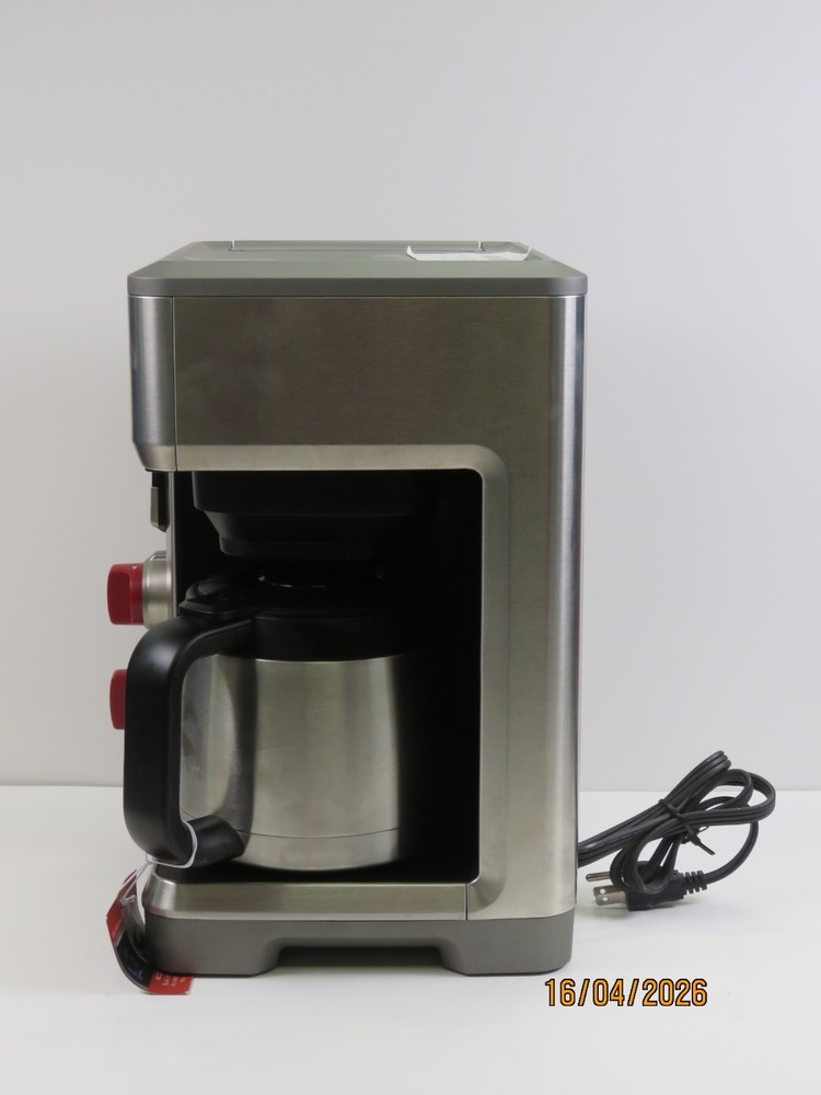 Wolf Gourmet Programable Coffee Maker WGCM100S Auto Drip System Red Knobs [G8]