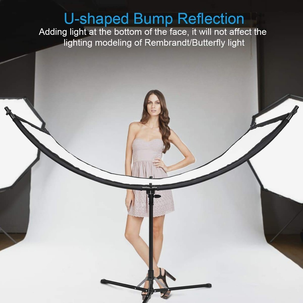 Light Reflector 70"x25.6"/178x65cm Arclight Curved Eyelighter Lighting Diffus...