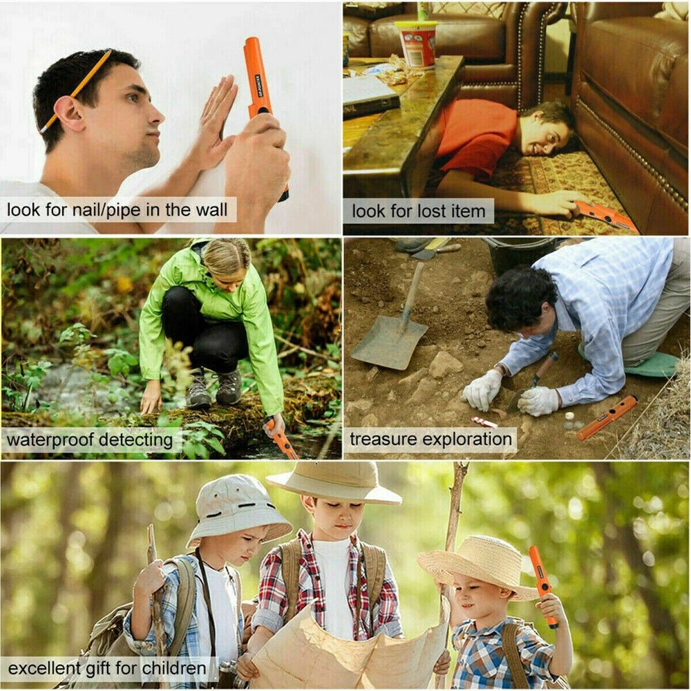 Waterproof Metal Detector HandHeld Pro Pinpointer Pointer Probe Sensitive Tester