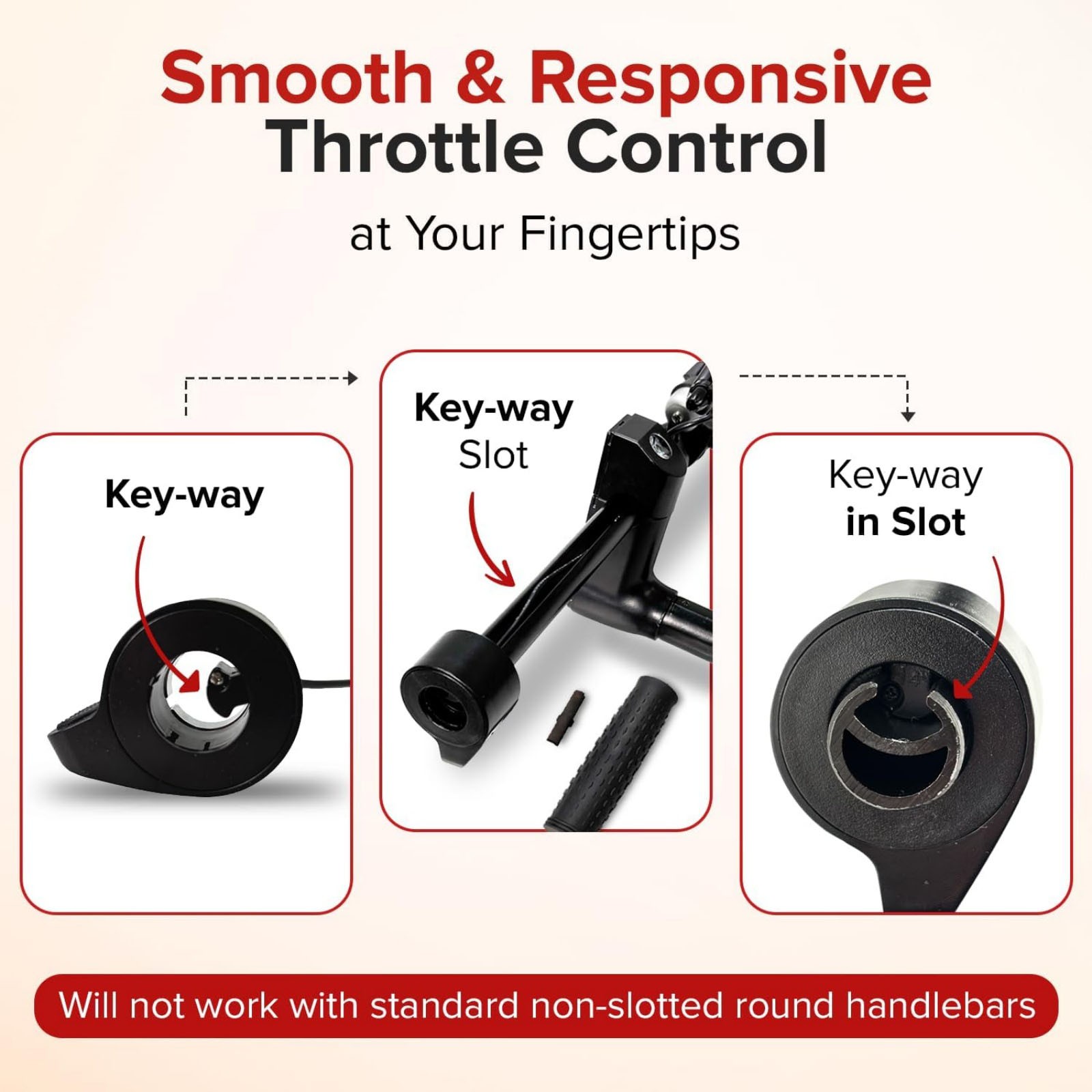 3-Wire Thumb Throttle Replacement For GOTRAX Hiboy Electric Scooter Models