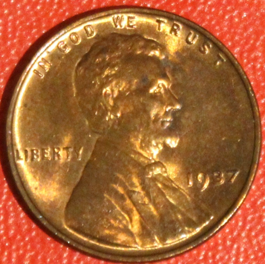1937 1C RD Lincoln Cent UNC    2210