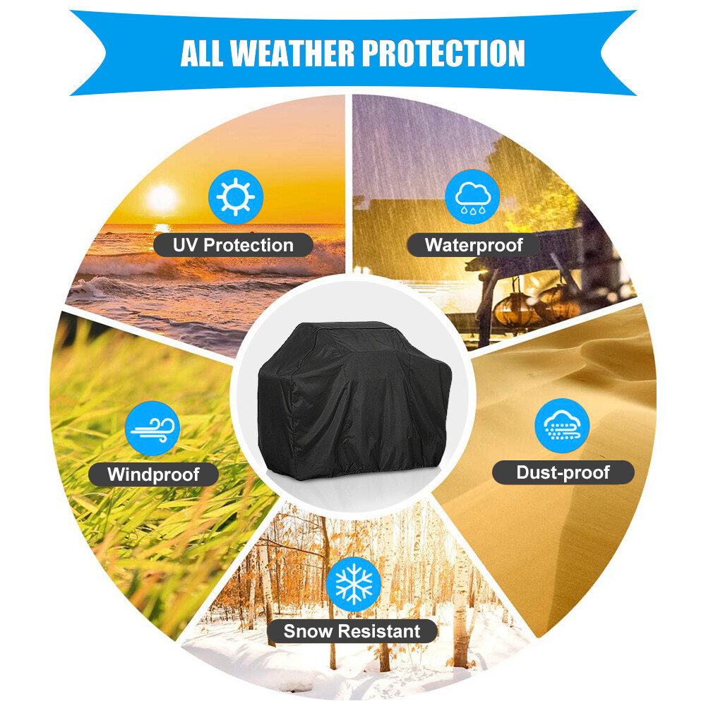 BBQ Gas Grill Cover 57 Inch Barbecue Waterproof Outdoor Heavy Duty UV Protection
